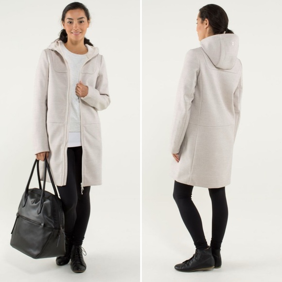 lululemon athletica Jackets & Blazers - Rare Lululemon City Soft Shell Tweed Coat Jacket Angel Wing